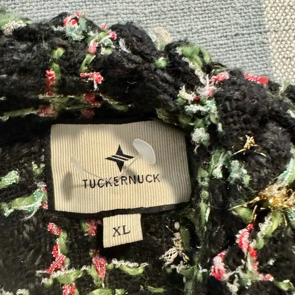 Tuckernuck Black and Green Textured Knit - Picture 2 of 2